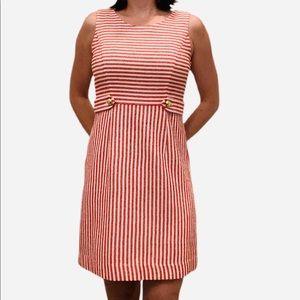 Banana Republic red and white dress